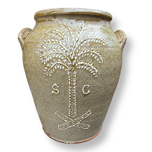 Greg Patton 8.5" Palmetto Tree Utensil/Spoon Jar DP6070